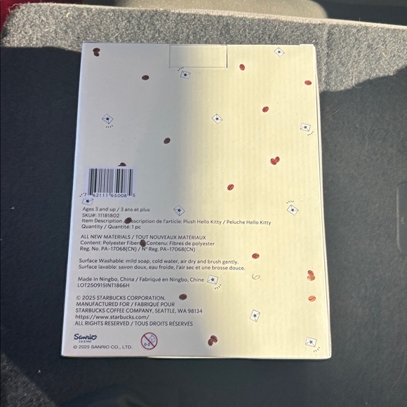 Hello Kitty Starbucks Collab Plush - Picture 5 of 6